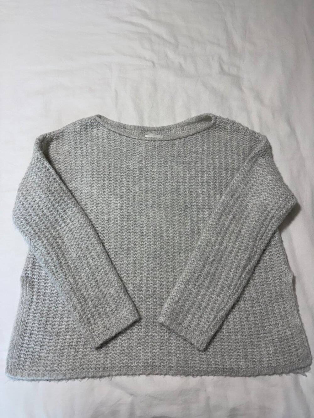 Lou & Grey Women’s Gray Textured Oversized Sweater Size Small